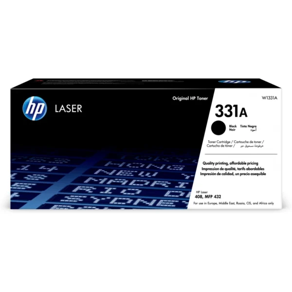 Toner d’origine Hp 331A – Noir – LaserJet LJ408 & LJ MFP 432 – W1331A